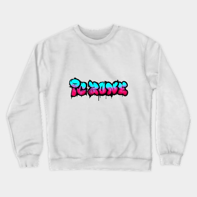 pc zone graffiti Crewneck Sweatshirt by Dragon 59